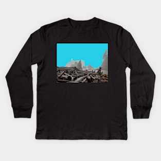 turquoise ruby beach Kids Long Sleeve T-Shirt